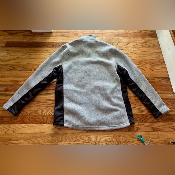 Eddie Bauer Performance Jacket Gray and Black Knit Fleece - NWT - Picture 11 of 13